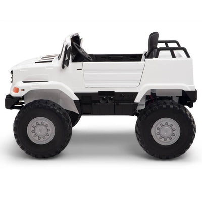 Licensed WHITE Mercedes 12V Ride On Truck R/C Remote ,Rubber Tires (Newest Version )