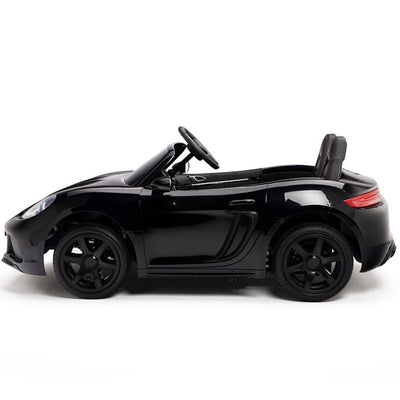 BLACK SUPER BIG 24V Ride On Car Powerful Motors,Real Rubber Tires (Newest Versión)