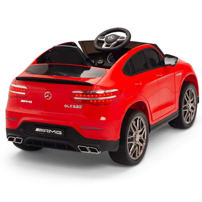 Licensed Red Mercedes Electric Ride On Car R/C Remote Leather Seat (Newest Versión )