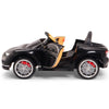 Licensed BLACK Bugatti Ride On Car R/C Remote Leather Seat Real EVA Rubber Tires (Newest Versión )