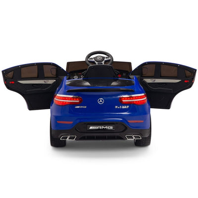 Licensed Blue Mercedes Electric Ride On Car R/C Remote Leather Seat (Newest Versión )