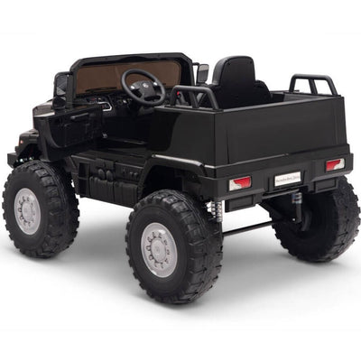 Licensed Black Mercedes 12V Ride On Truck R/C Remote ,Rubber Tires (Newest Version )