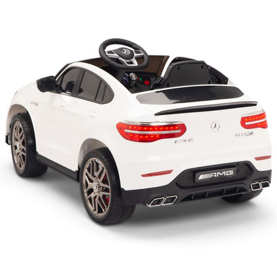 Licensed White Mercedes Electric Ride On Car R/C Remote Leather Seat (Newest Versión )