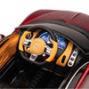 Licensed BURGUNDY-BLACK Bugatti Ride On Car R/C Remote Leather Seat Real EVA Rubber Tires (Newest Versión )