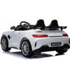 White Licensed Mercedes GTR with RC Remote, 2 Leather Seat,Painted and Real EVA Rubber Tires ( Newest Versión).