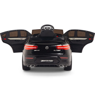 Licensed Black Mercedes Electric Ride On Car R/C Remote Leather Seat (Newest Versión )