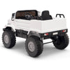 Licensed WHITE Mercedes 12V Ride On Truck R/C Remote ,Rubber Tires (Newest Version )