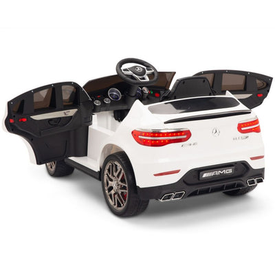 Licensed White Mercedes Electric Ride On Car R/C Remote Leather Seat (Newest Versión )