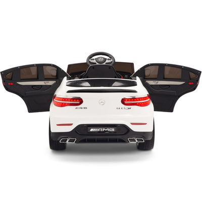 Licensed White Mercedes Electric Ride On Car R/C Remote Leather Seat (Newest Versión )