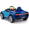 Licensed BLUE Bugatti Ride On Car R/C Remote Leather Seat Real EVA Rubber Tires (Newest Versión )