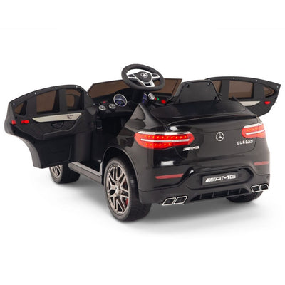 Licensed Black Mercedes Electric Ride On Car R/C Remote Leather Seat (Newest Versión )