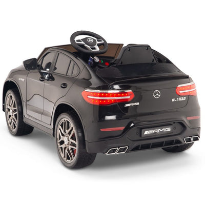 Licensed Black Mercedes Electric Ride On Car R/C Remote Leather Seat (Newest Versión )