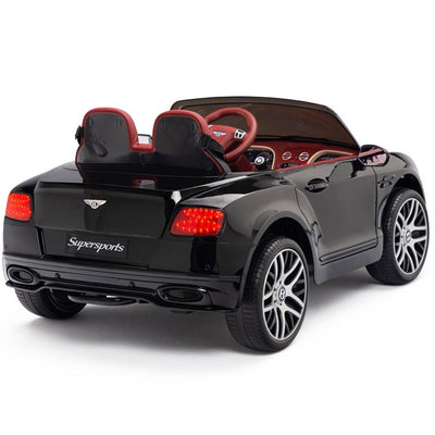 Licensed Bentley BLACK GT Super Sports RC/Remote Real EVA Rubber Tires (Newest Versión )