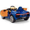 Licensed BLUE Bugatti Ride On Car R/C Remote Leather Seat Real EVA Rubber Tires (Newest Versión )