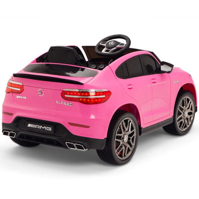 Licensed Pink Mercedes Electric Ride On Car R/C Remote Leather Seat (Newest Versión )