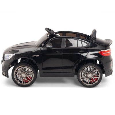 Licensed Black Mercedes Electric Ride On Car R/C Remote Leather Seat (Newest Versión )