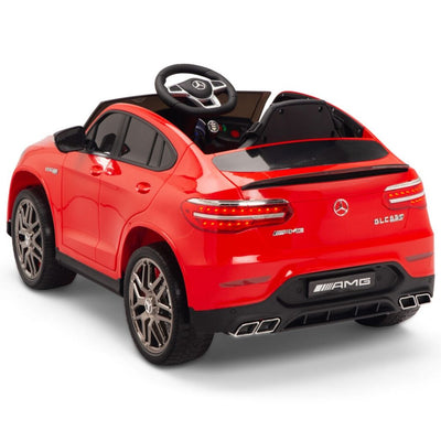 Licensed Red Mercedes Electric Ride On Car R/C Remote Leather Seat (Newest Versión )