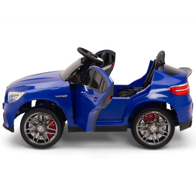 Licensed Blue Mercedes Electric Ride On Car R/C Remote Leather Seat (Newest Versión )