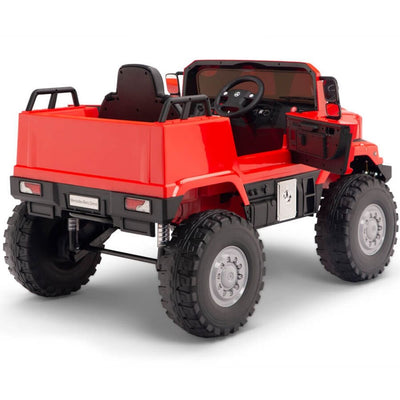 Licensed Red Mercedes 12V Ride On Truck R/C Remote ,Rubber Tires (Newest Version )