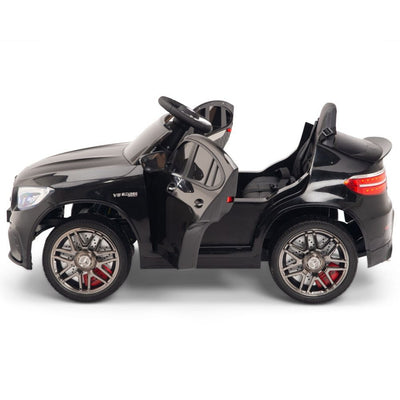 Licensed Black Mercedes Electric Ride On Car R/C Remote Leather Seat (Newest Versión )