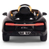 Licensed BLACK Bugatti Ride On Car R/C Remote Leather Seat Real EVA Rubber Tires (Newest Versión )