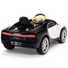 Licensed BLACK/WHITE Bugatti Ride On Car R/C Remote Leather Seat Real EVA Rubber Tires (Newest Versión )