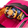 Licensed PINK Bugatti Ride On Car R/C Remote Leather Seat Real EVA Rubber Tires (Newest Version )