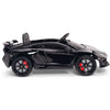 Licensed BLACK Lamborghini Ride On Car R/C Remote Leather Seat Real EVA Rubber Tires (Newest Versión )