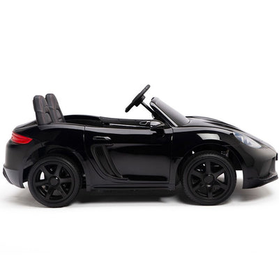 BLACK SUPER BIG 24V Ride On Car Powerful Motors,Real Rubber Tires (Newest Versión)