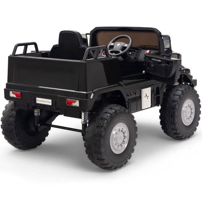 Licensed Black Mercedes 12V Ride On Truck R/C Remote ,Rubber Tires (Newest Version )