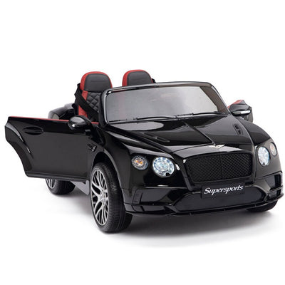 Licensed Bentley BLACK GT Super Sports RC/Remote Real EVA Rubber Tires (Newest Versión )