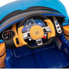 Licensed BLUE Bugatti Ride On Car R/C Remote Leather Seat Real EVA Rubber Tires (Newest Versión )