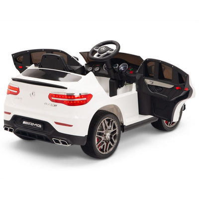 Licensed White Mercedes Electric Ride On Car R/C Remote Leather Seat (Newest Versión )