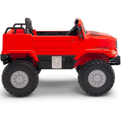 Licensed Red Mercedes 12V Ride On Truck R/C Remote ,Rubber Tires (Newest Version )