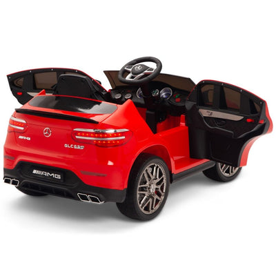 Licensed Red Mercedes Electric Ride On Car R/C Remote Leather Seat (Newest Versión )