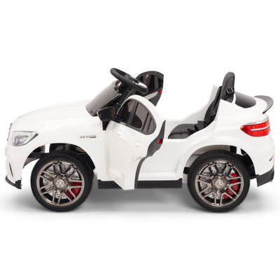 Licensed White Mercedes Electric Ride On Car R/C Remote Leather Seat (Newest Versión )