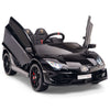 Licensed BLACK Lamborghini Ride On Car R/C Remote Leather Seat Real EVA Rubber Tires (Newest Versión )