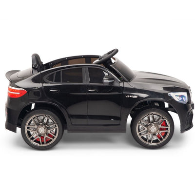 Licensed Black Mercedes Electric Ride On Car R/C Remote Leather Seat (Newest Versión )