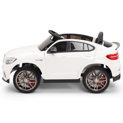 Licensed White Mercedes Electric Ride On Car R/C Remote Leather Seat (Newest Versión )