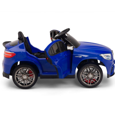 Licensed Blue Mercedes Electric Ride On Car R/C Remote Leather Seat (Newest Versión )