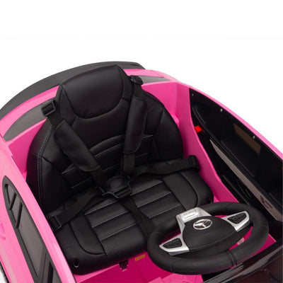 Licensed Pink Mercedes Electric Ride On Car R/C Remote Leather Seat (Newest Versión )