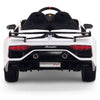 Licensed WHITE Lamborghini Ride On Car R/C Remote Leather Seat Real EVA Rubber Tires (Newest Versión )