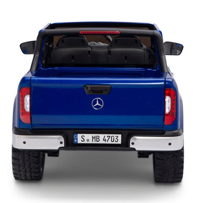 Licensed 4 Wheel Drive/AWD BLUE Mercedes Electric Truck R/C Remote Leather Seat