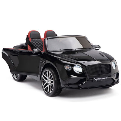 Licensed Bentley BLACK GT Super Sports RC/Remote Real EVA Rubber Tires (Newest Versión )