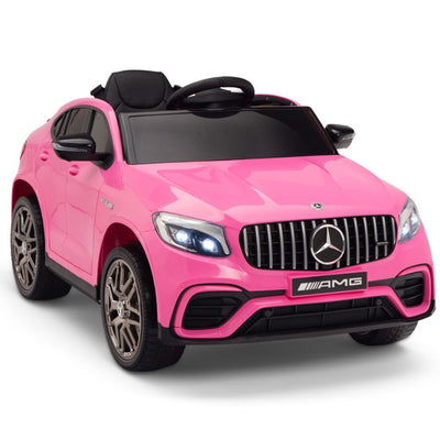 Licensed Pink Mercedes Electric Ride On Car R/C Remote Leather Seat (Newest Versión )