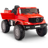 Licensed Red Mercedes 12V Ride On Truck R/C Remote ,Rubber Tires (Newest Version )