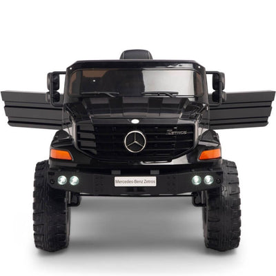 Licensed Black Mercedes 12V Ride On Truck R/C Remote ,Rubber Tires (Newest Version )