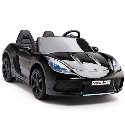 BLACK SUPER BIG 24V Ride On Car Powerful Motors,Real Rubber Tires (Newest Versión)