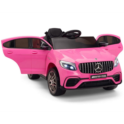 Licensed Pink Mercedes Electric Ride On Car R/C Remote Leather Seat (Newest Versión )