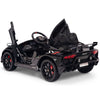 Licensed BLACK Lamborghini Ride On Car R/C Remote Leather Seat Real EVA Rubber Tires (Newest Versión )